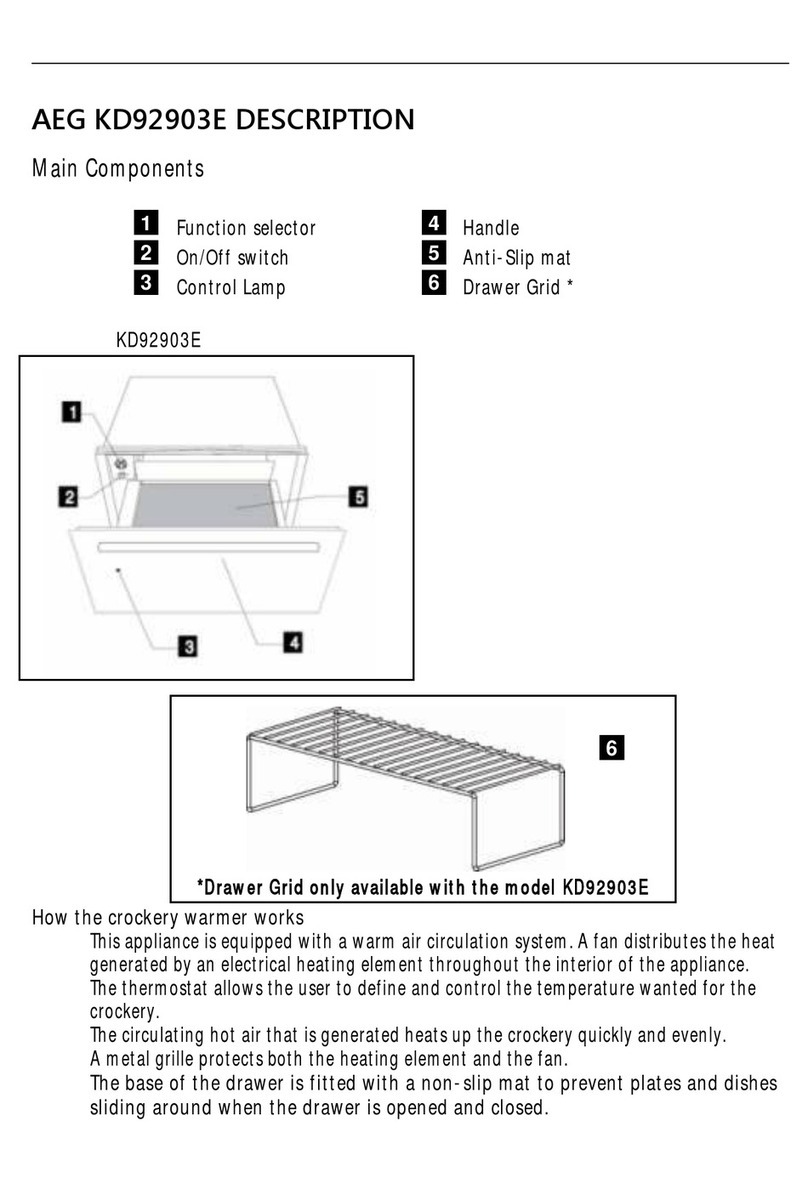 AEG KD92903E quick start guide