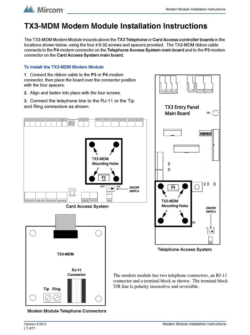 Mircom TX3-MDM installation instructions