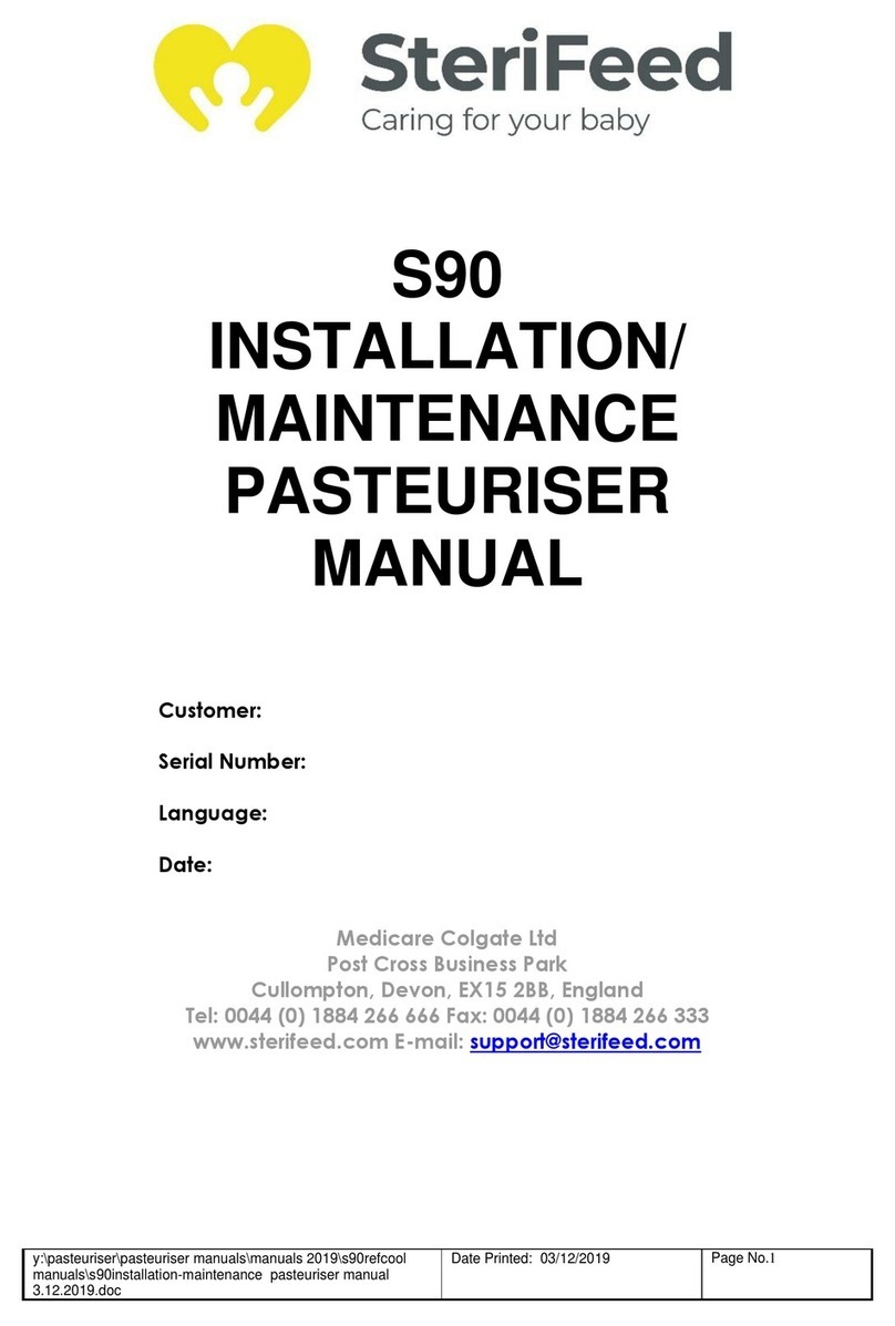 SteriFeed S90 Installation and maintenance manual