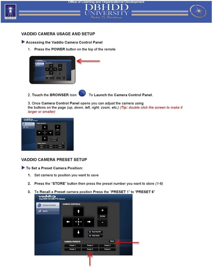 DBHDD University VADDIO quick start guide