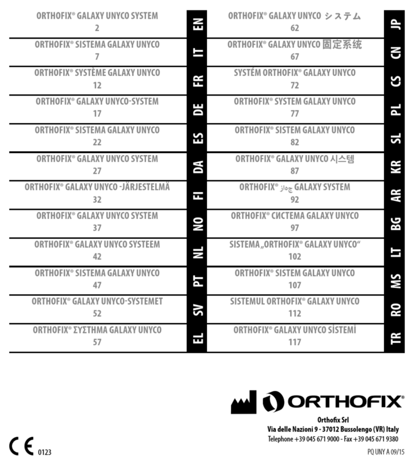 Orthofix GALAXY UNYCO SYSTEM Manual