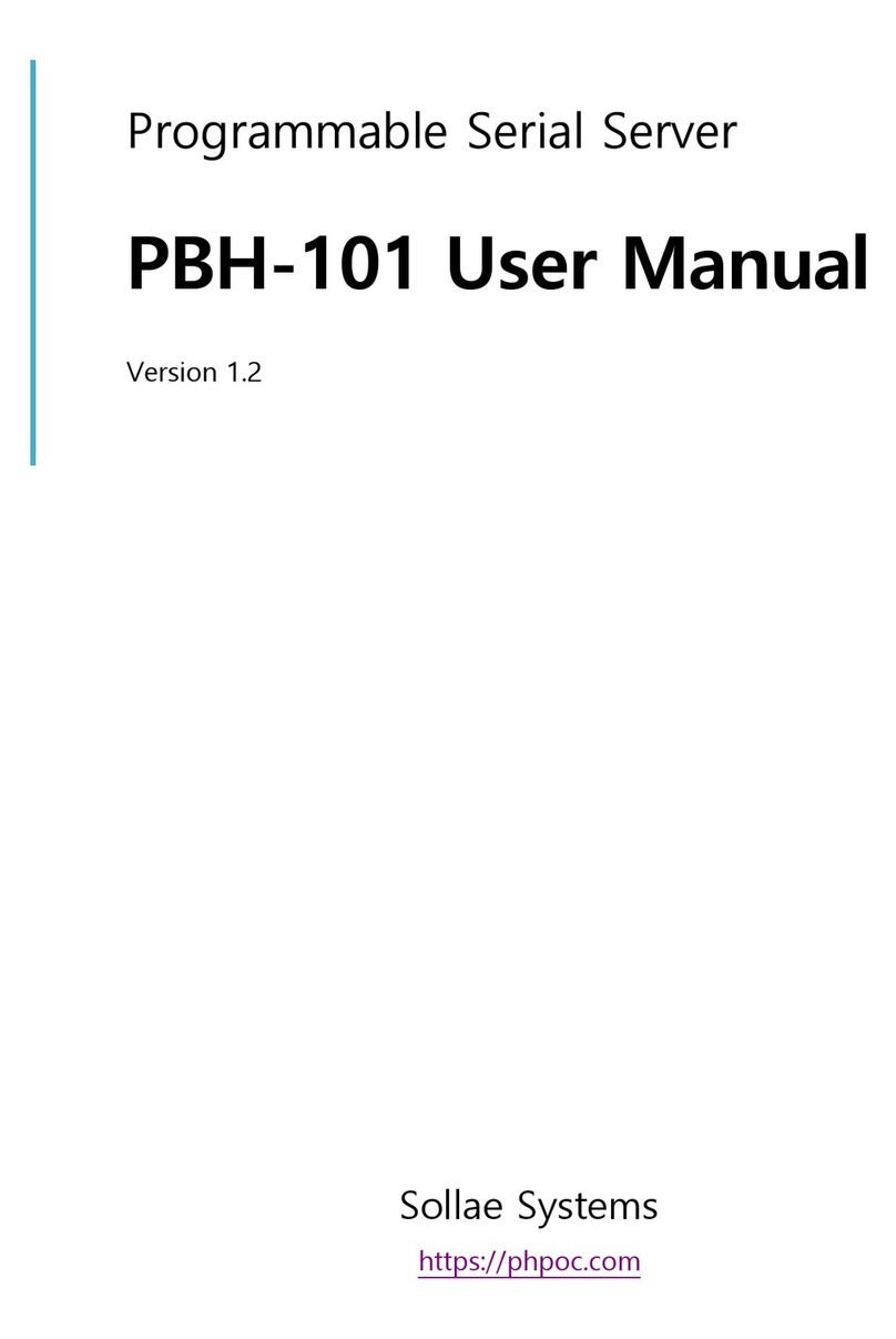Sollae Systems PBH-101 User manual