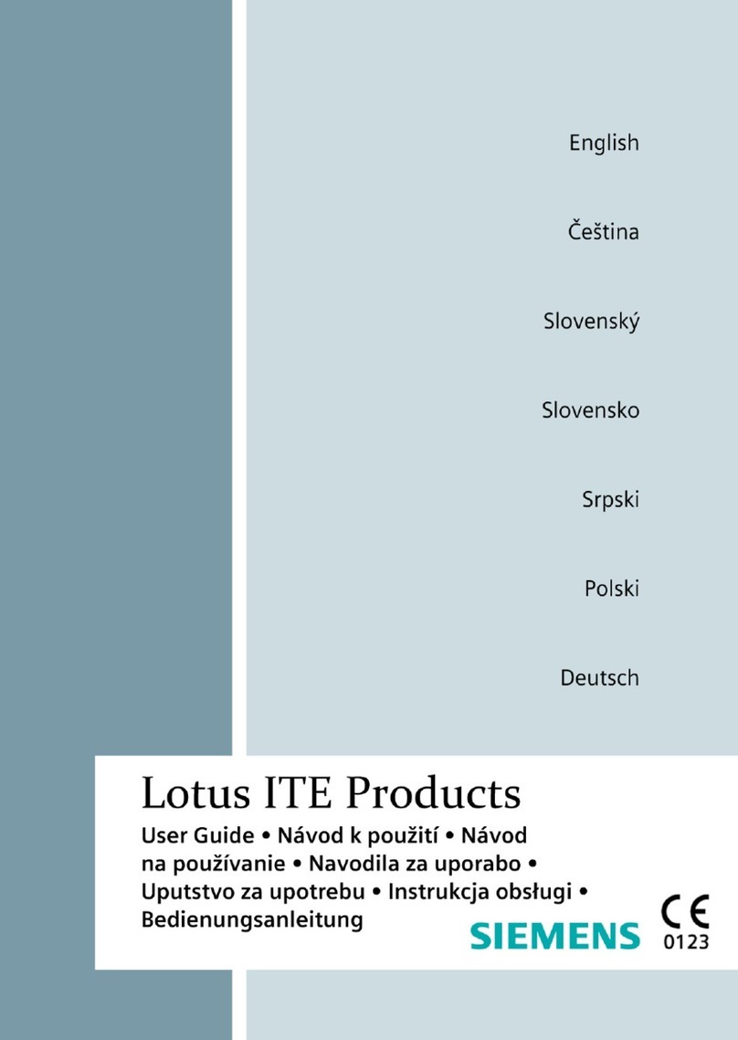 Siemens Lotus IT User manual