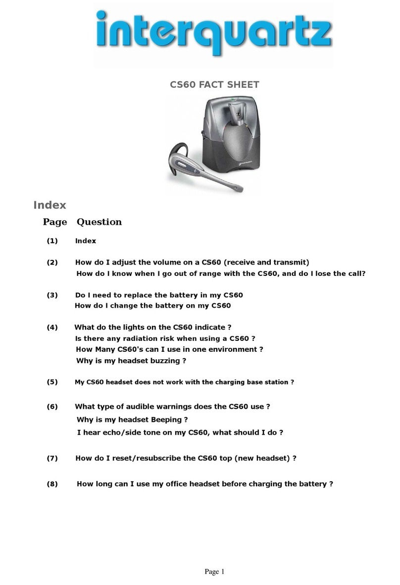 Interquartz CS60 Fact sheet