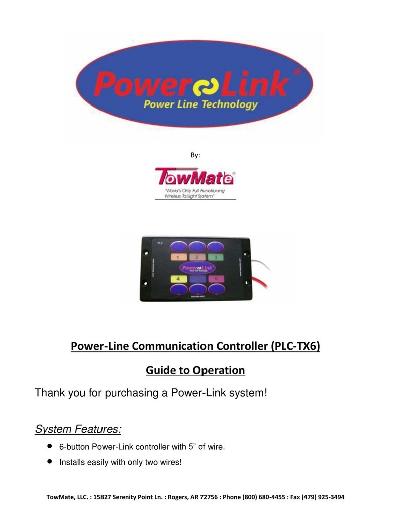 TowMate Powerlink PLC-TX6 User manual