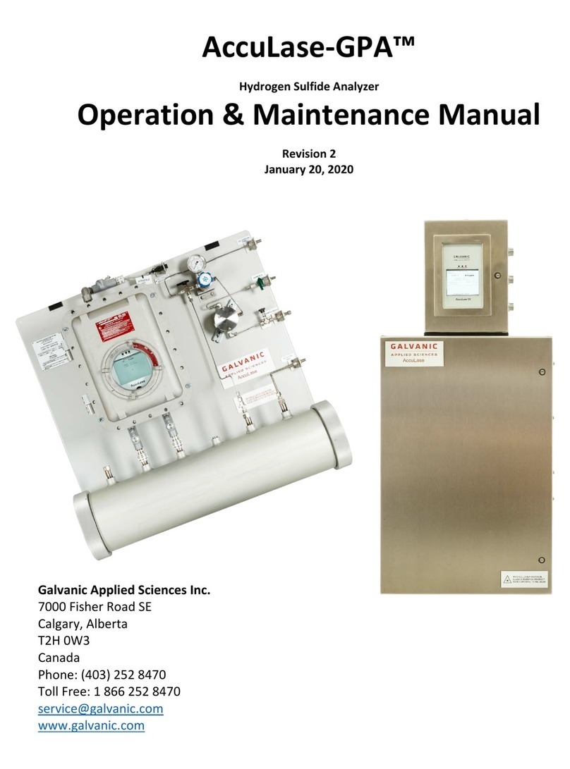Galvanic Applied Sciences AccuLase-GPA Series Operation & maintenance manual Galvanic Applied Sciences AccuLase-GPA Series Operation & maintenance manual