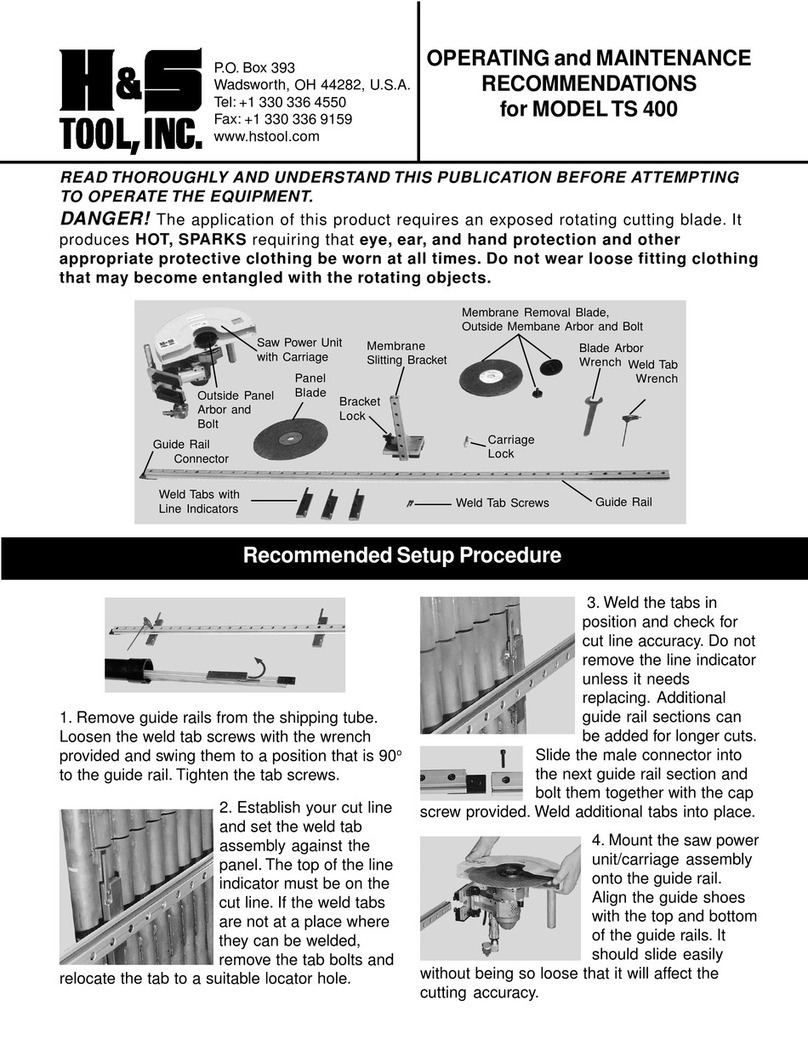 H&S TS 400 Operating and Maintenance Recommendations H&S TS 400 Operating and Maintenance Recommendations