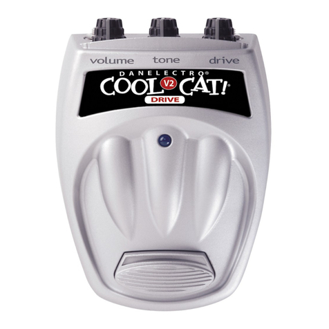 Danelectro Cool Cat V2 Drive CO-2 User manual