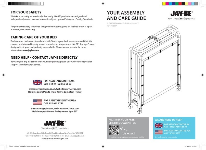 Jay-Be PR 2007 Assembly and Care Guide