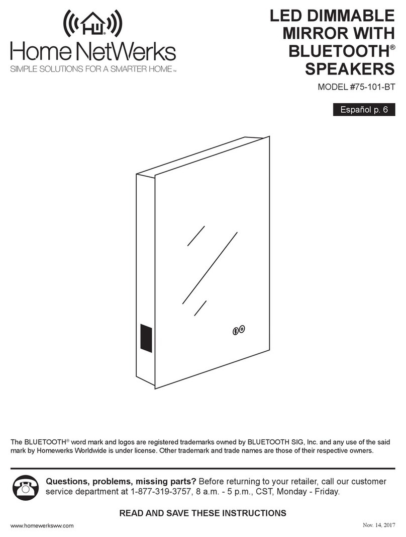 HOME NETWERKS 75-101-BT User manual