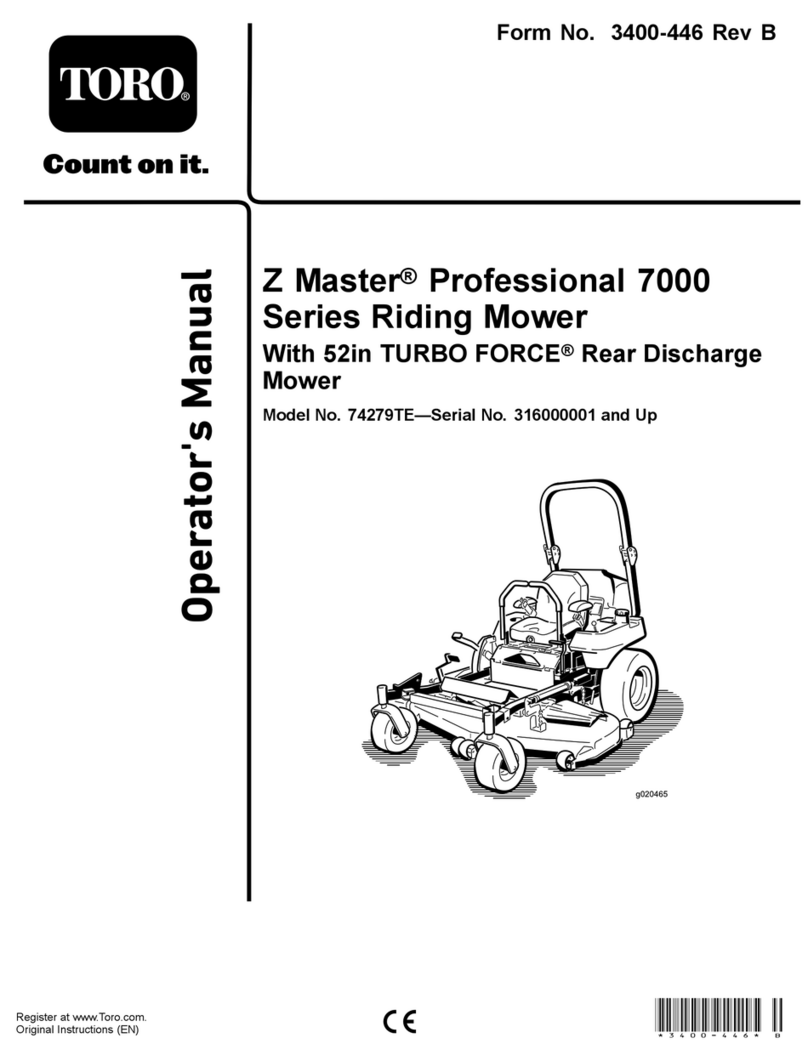 Toro Z Master Professional 7000 Series Operator's manual Toro Z Master Professional 7000 Series Operator's manual