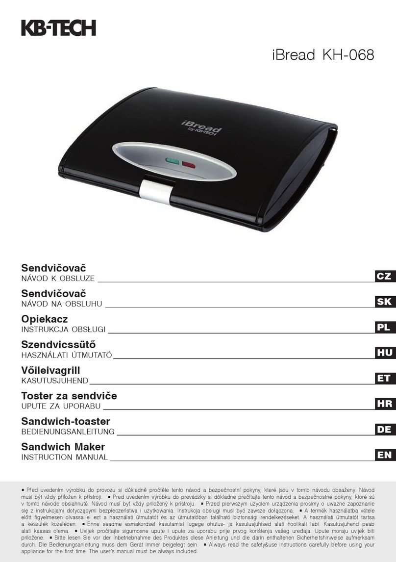 KB-TECH iBread KH-068 instruction manual