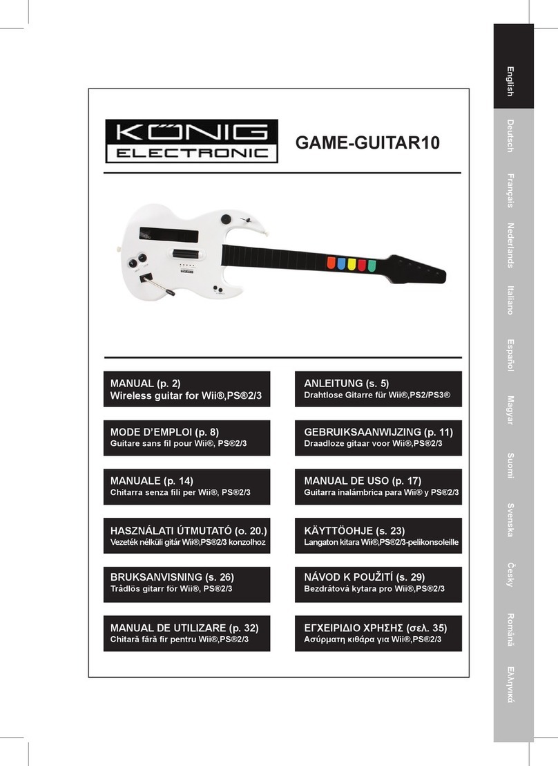 König Electronic GAME-GUITAR10 manual