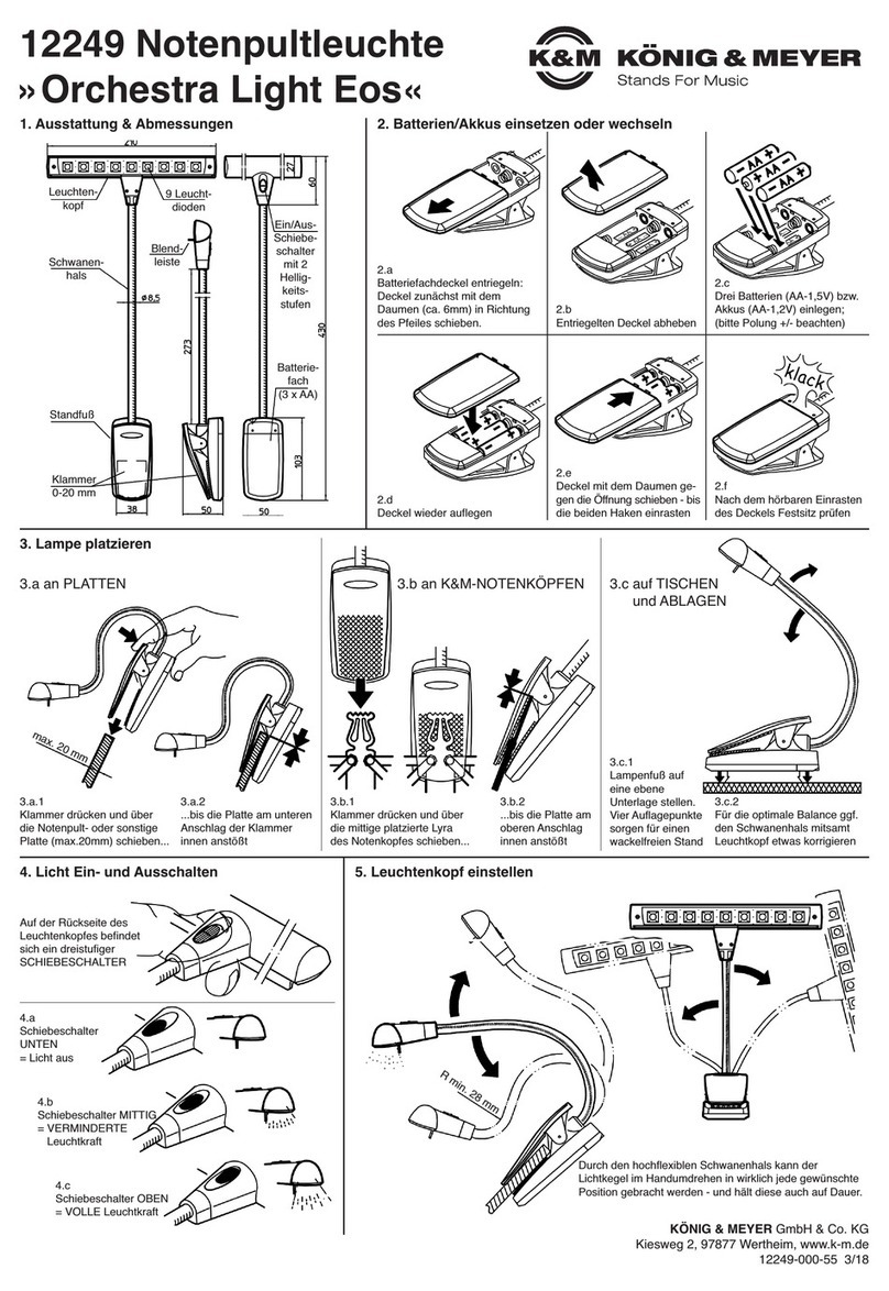 Konig & Meyer Orchestra Light Eos manual Konig & Meyer Orchestra Light Eos manual