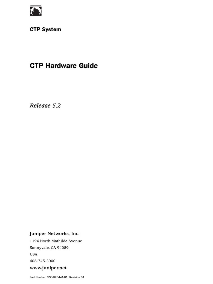 Juniper CTP1000 Series Hardware guide