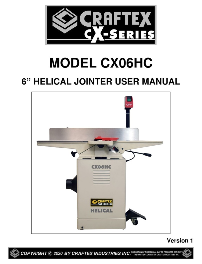 Craftex CX series User manual