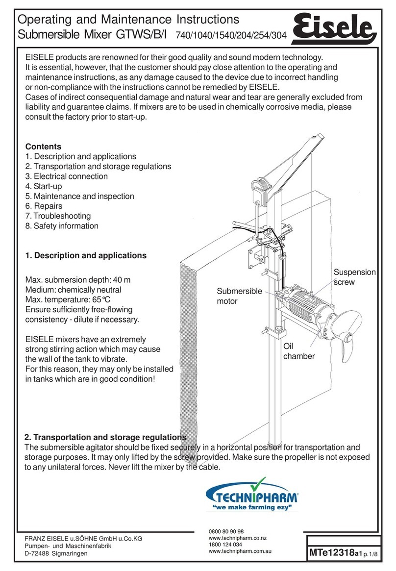 Eisele GTWS 740 Operating and maintenance instructions