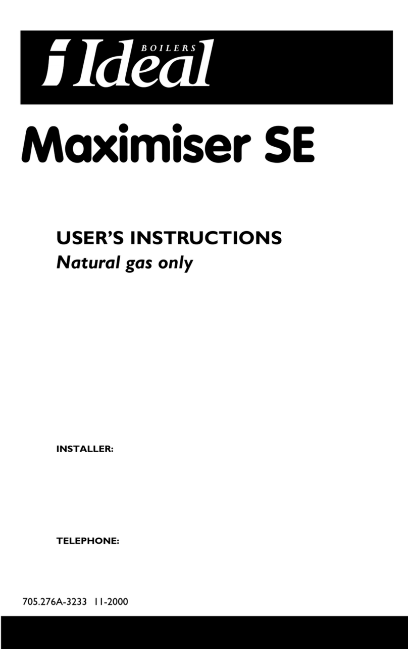 Ideal Boilers Maximiser SE User manual