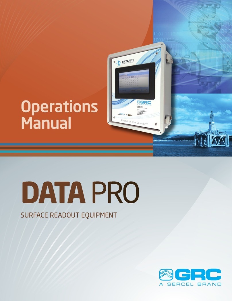 Sercel GRC DATA PRO User manual