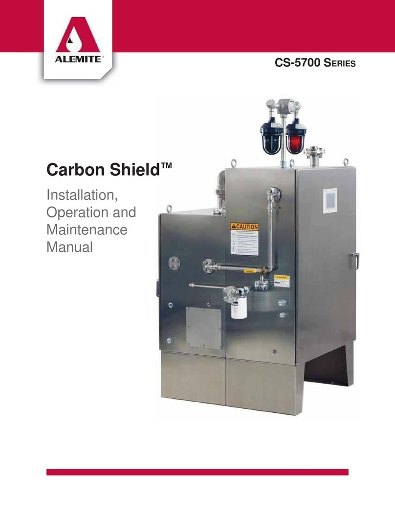 Alemite Carbon Shield CS-5700 Series Installation, operation and maintenance manual Alemite Carbon Shield CS-5700 Series Installation, operation and maintenance manual