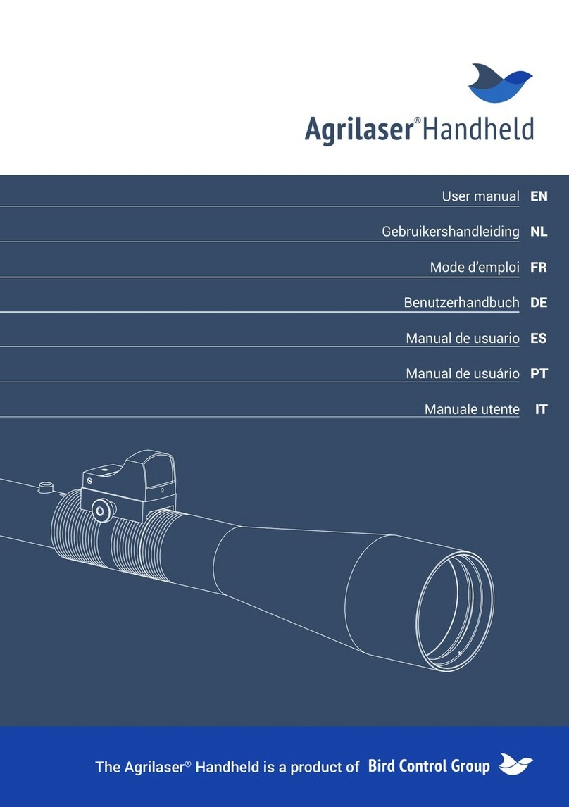 Bird Control Group Agrilaser Handheld user manual