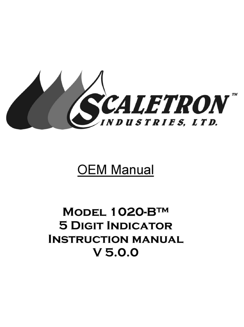 Scaletron 1020-B Oem manual
