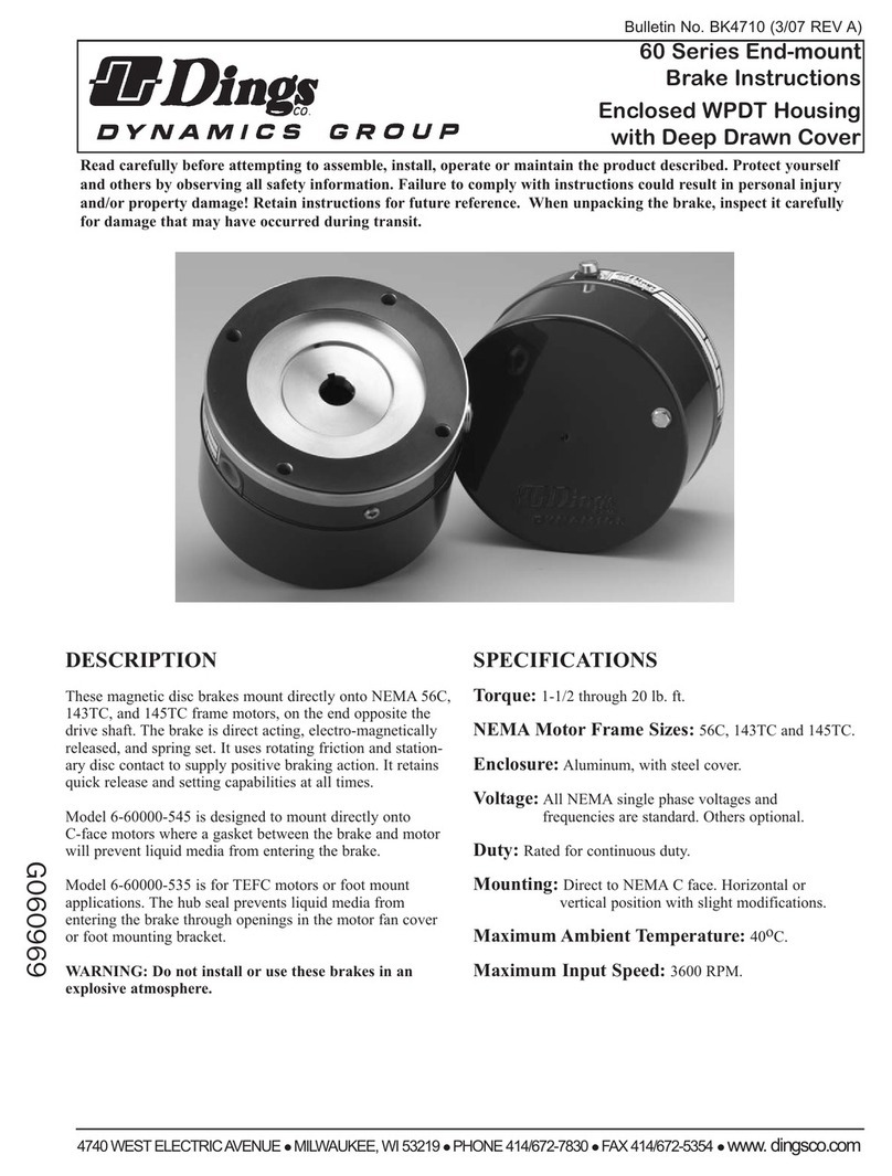 DYNAMICS GROUP Dings 60 Series instructions