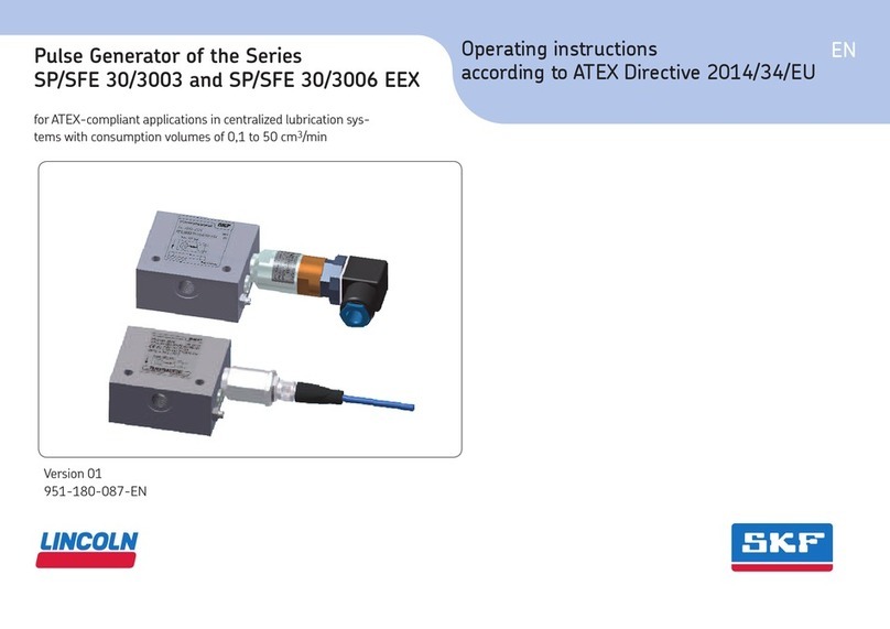 SKF Lincoln SP/SFE 30/3003 EEX Series User manual