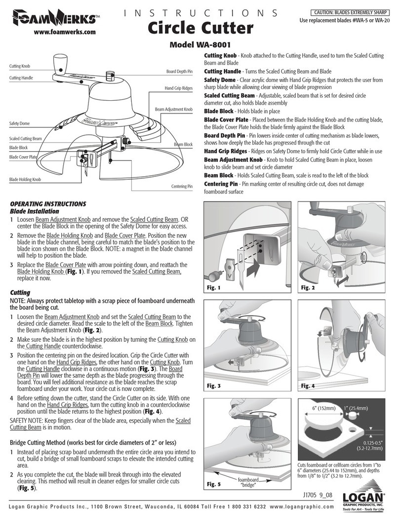 Logan Graphic Products FoamWerks WA-8001 User manual Logan Graphic Products FoamWerks WA-8001 User manual