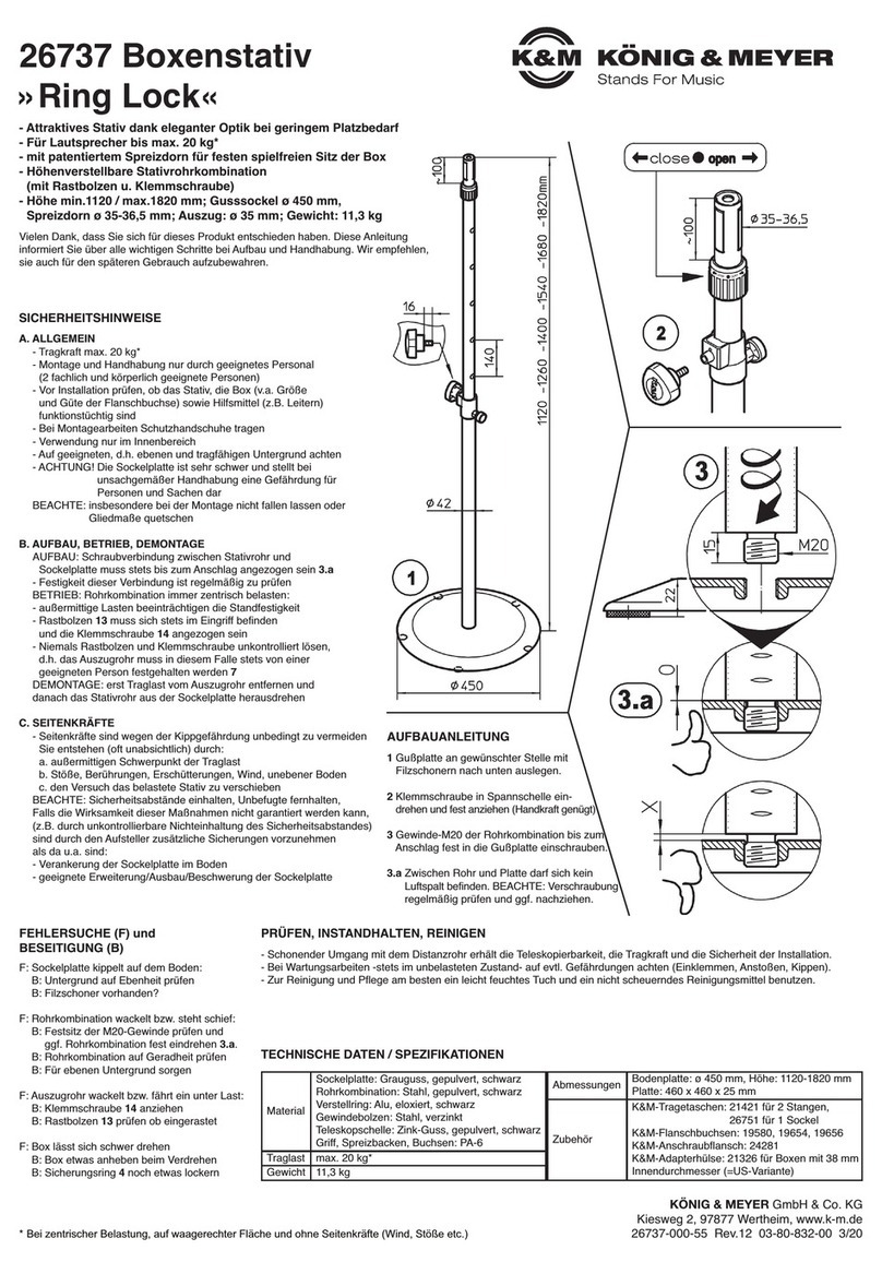 Konig & Meyer Ring Lock 26737 User manual