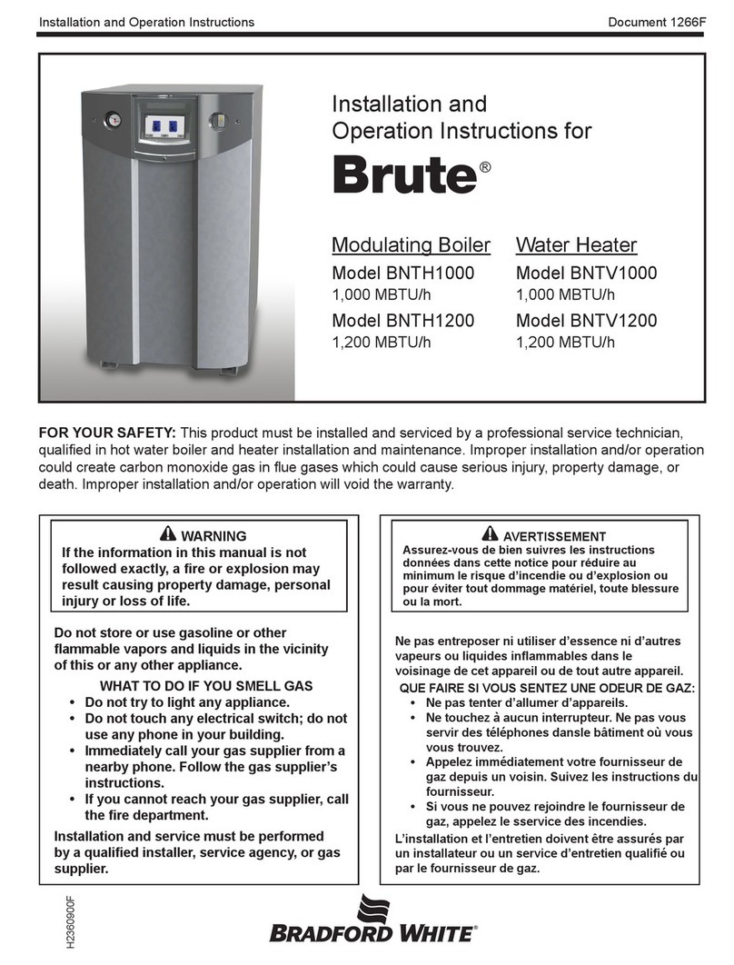 Brute BNTH1000 Installation and operation instructions