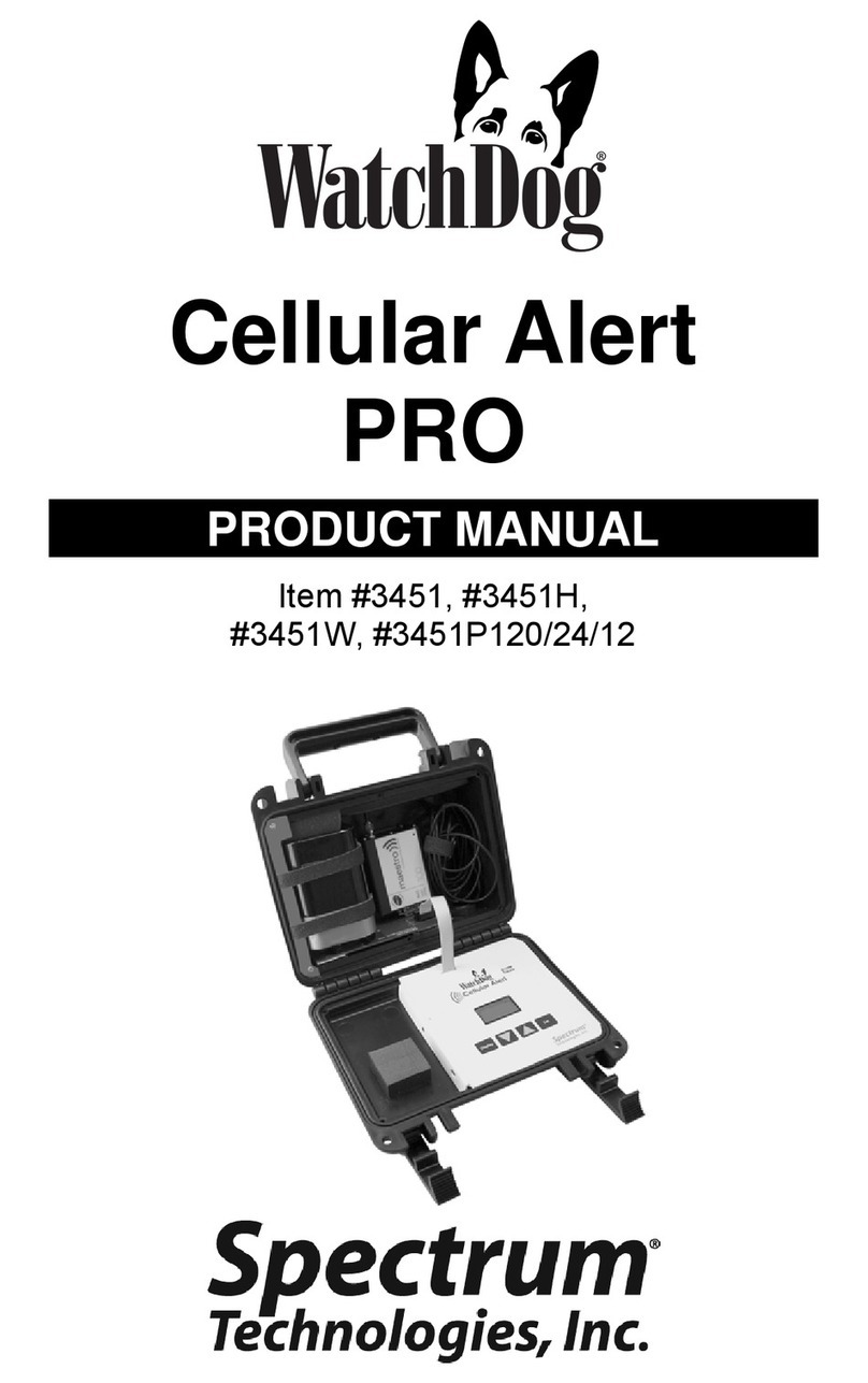 Spectrum Technologies WatchDog Cellular Alert PRO product manual