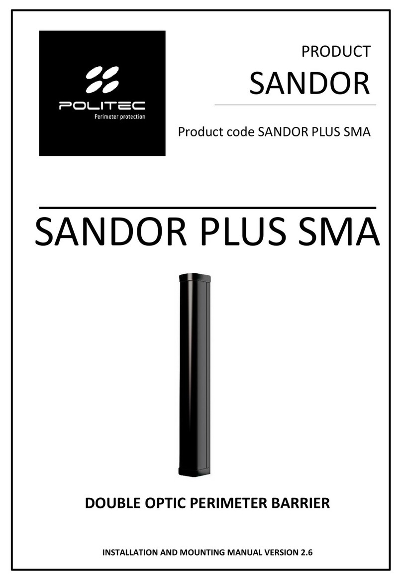 Politec Sandor Dual INSTALLATION AND MOUNTING MANUAL