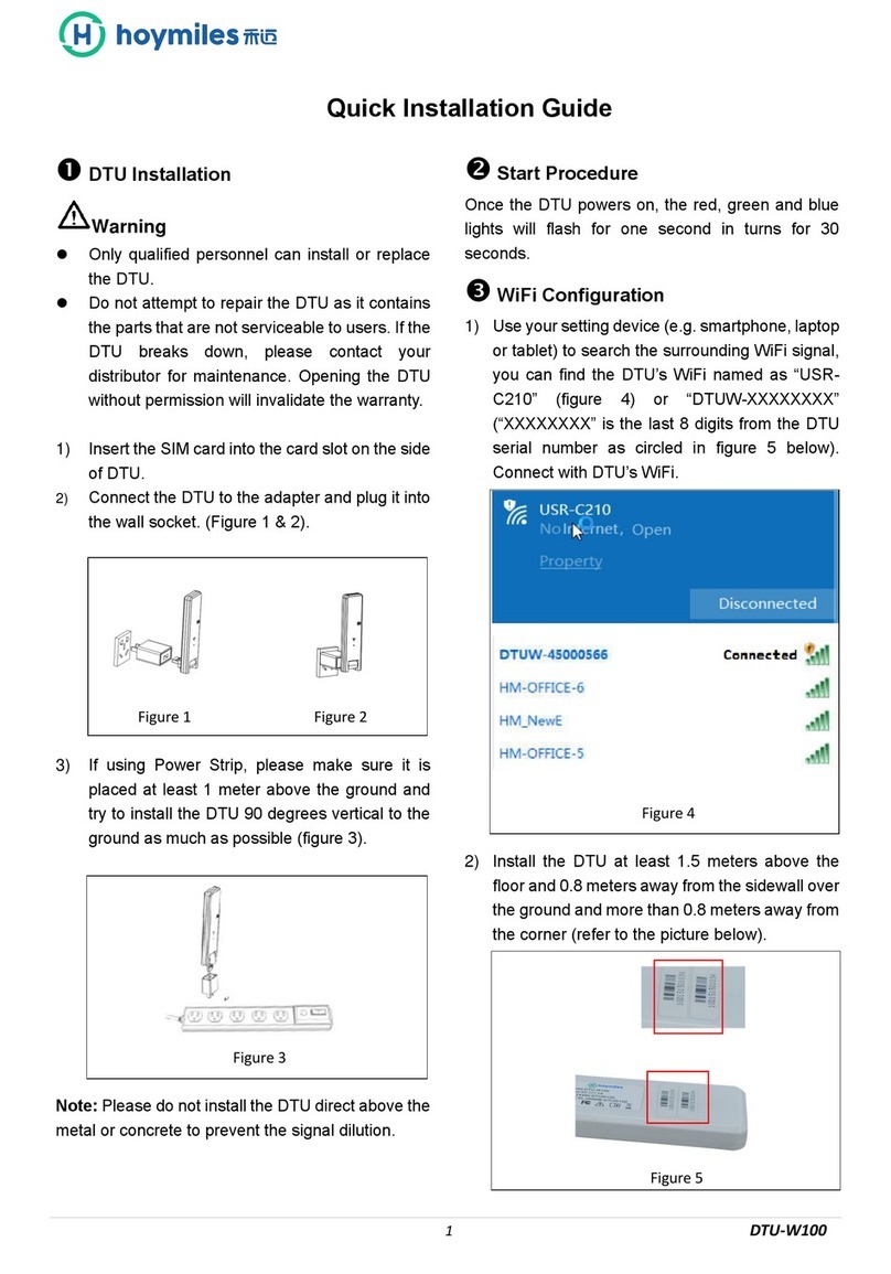 Hoymiles DTU-W100 Quick installation guide
