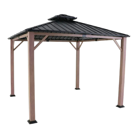 HAMPTON BAY LORSTON 12 X 12 FT GAZEBO GFM30731E Use and care guide