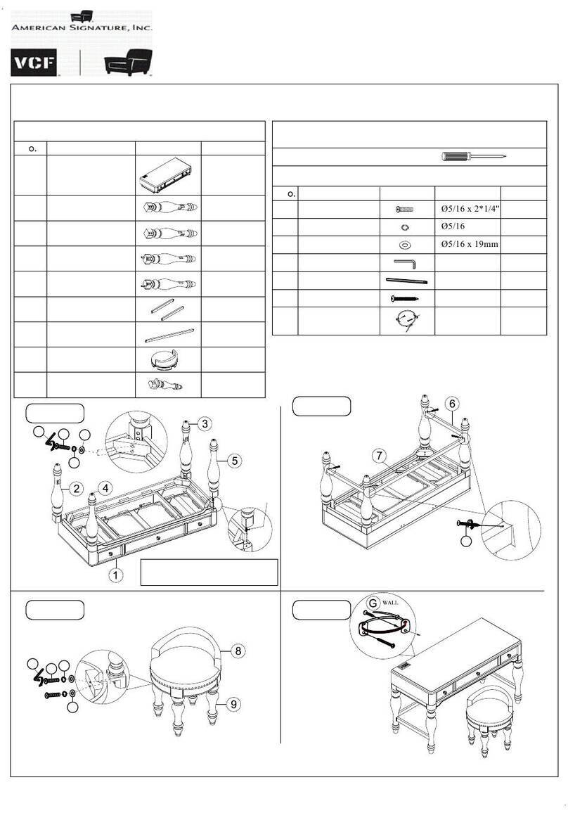 American Signature VCF FLORENCE 195-S318-412 User manual