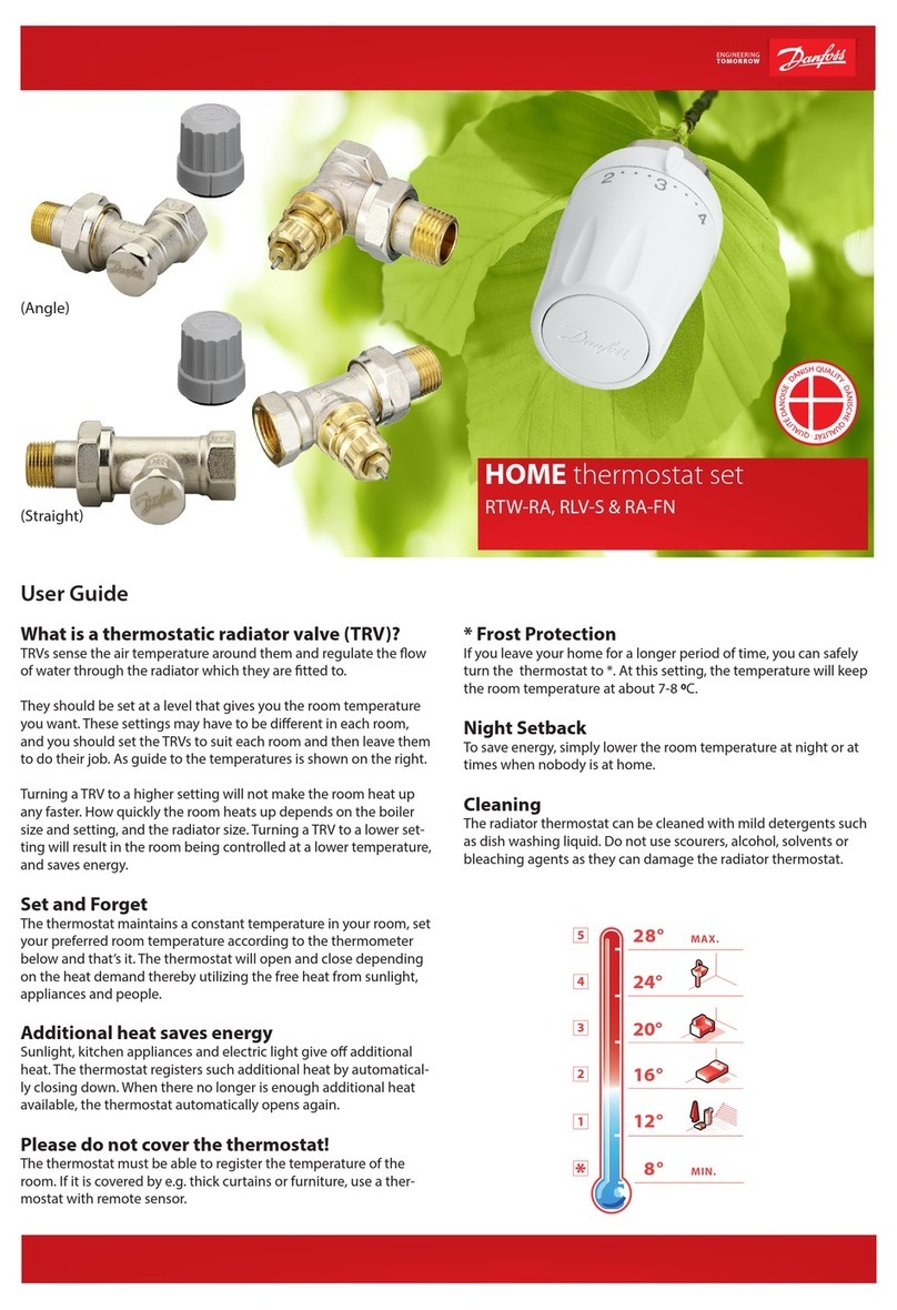 Danfoss RTW-RA User manual