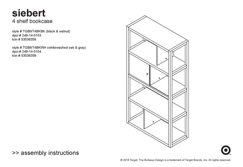 Target Siebert 4 shelf bookcase Assembly instructions Target Siebert 4 shelf bookcase Assembly instructions