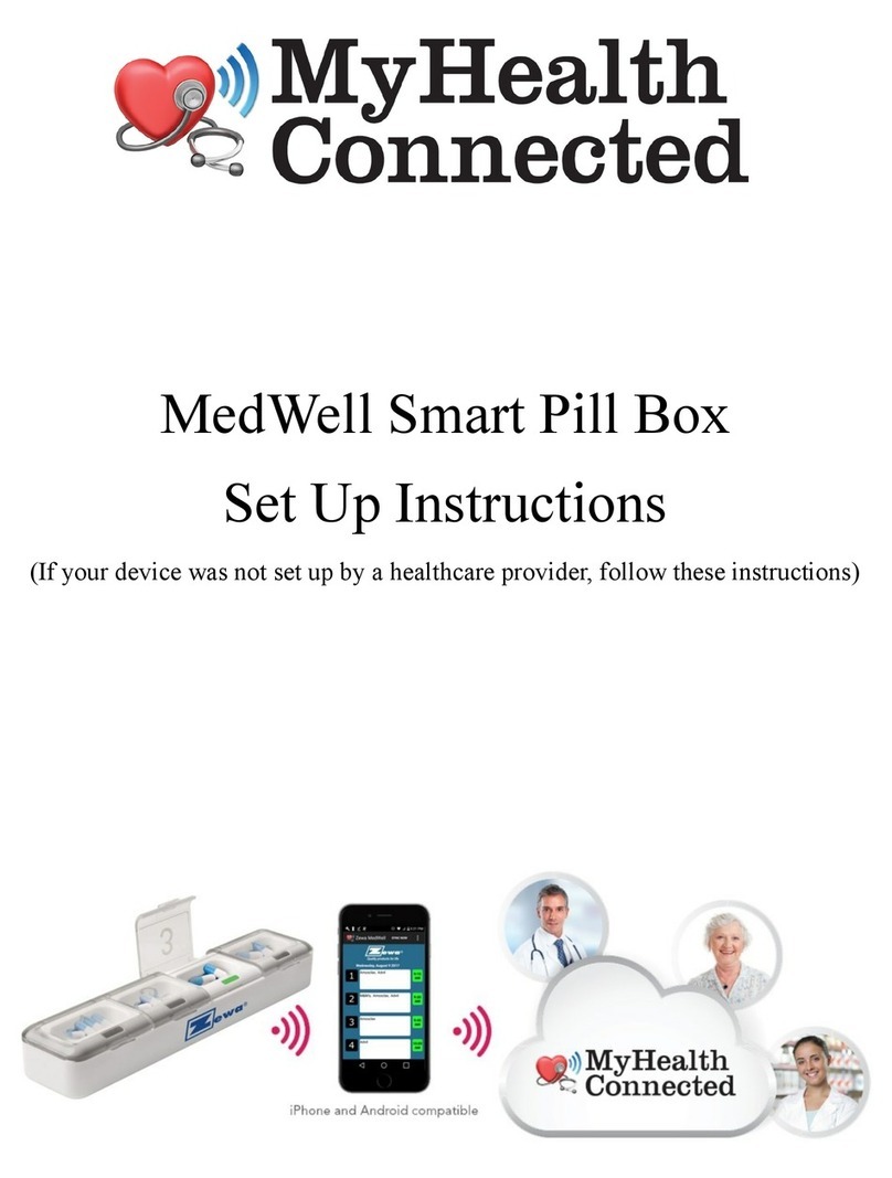 MYHEALTHCONNECTED MedWell Smart Pill Box Setup instructions