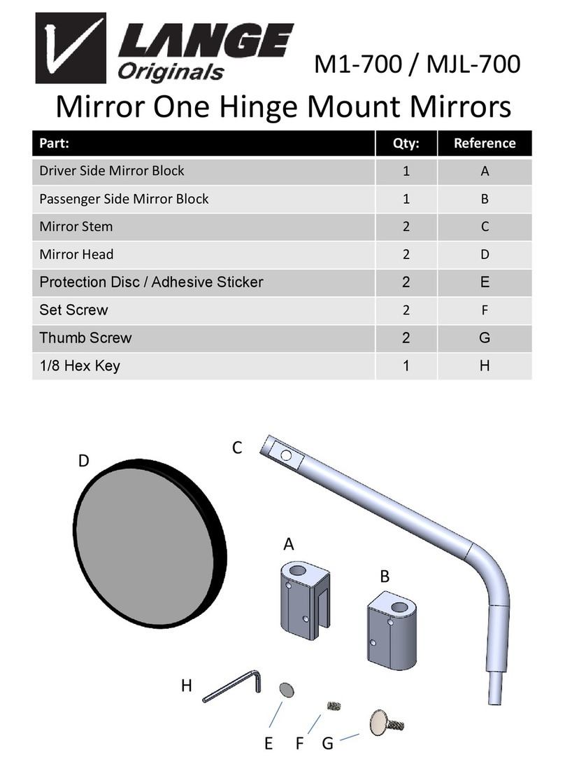 Lange M1-700 quick start guide