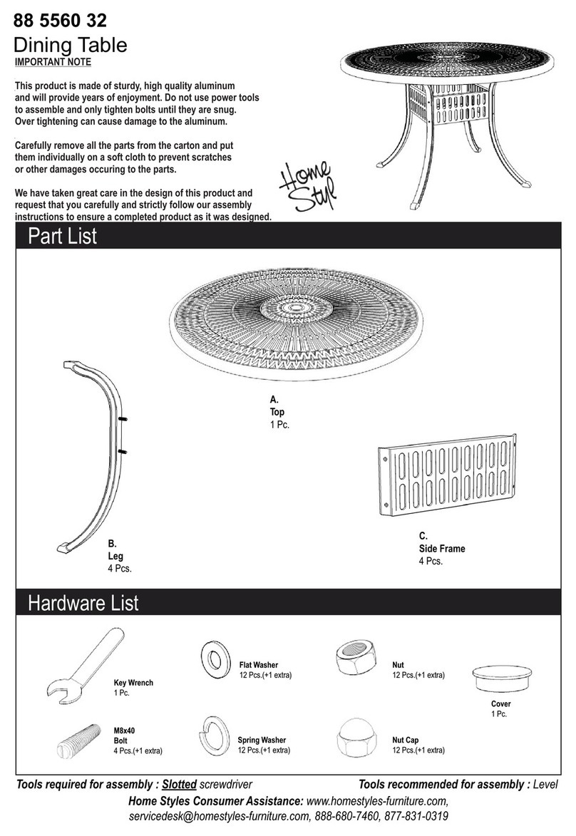 Home Styles 88 5560 32 quick start guide