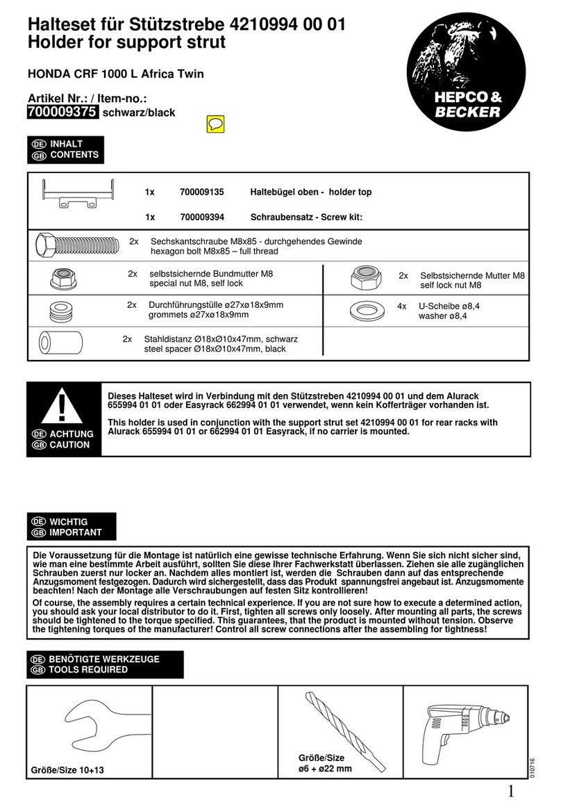 hepco & becker 700009375 User manual hepco & becker 700009375 User manual