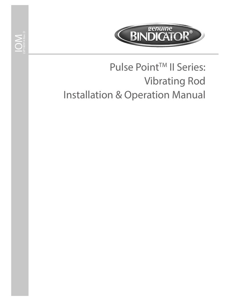 Bindicator Pulse Point II Series Installation & operation manual Bindicator Pulse Point II Series Installation & operation manual