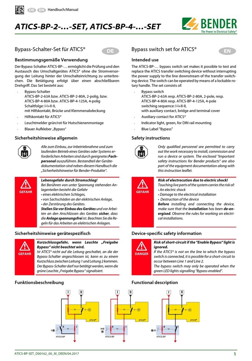 Bender ATICS-BP-2 SET Series manual Bender ATICS-BP-2 SET Series manual
