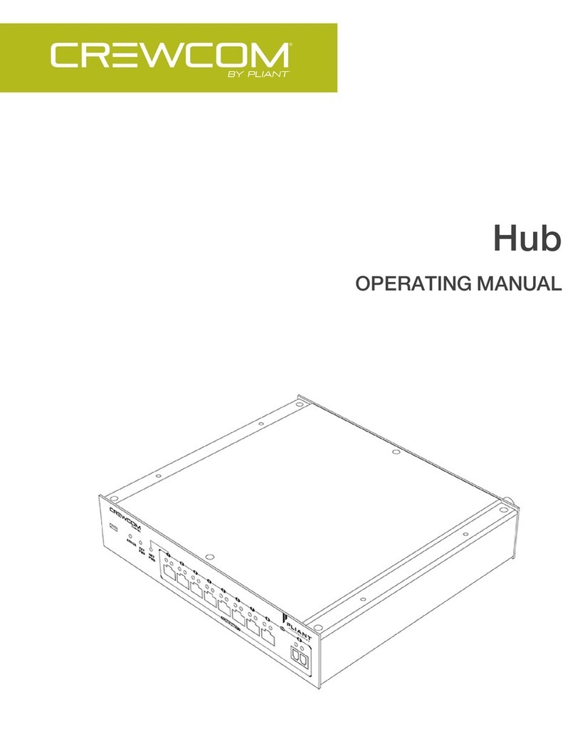 Pliant CrewCom CHB-8C operating manual