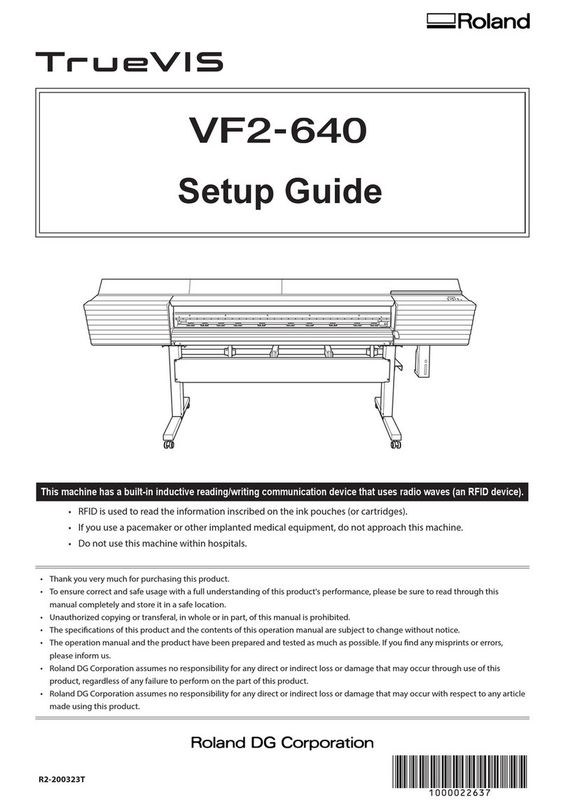 Roland TrueVIS VF2-640 User manual