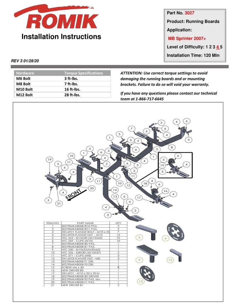 Romik 3027 installation instructions