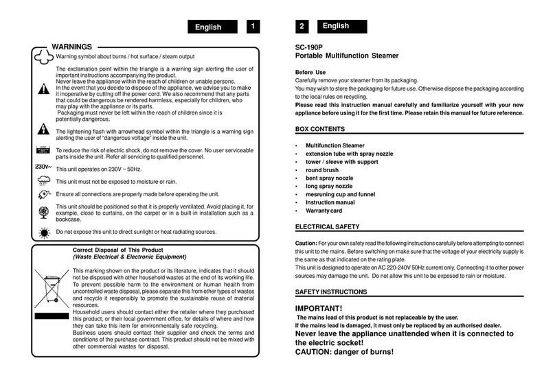 Roadstar SC-190P manual