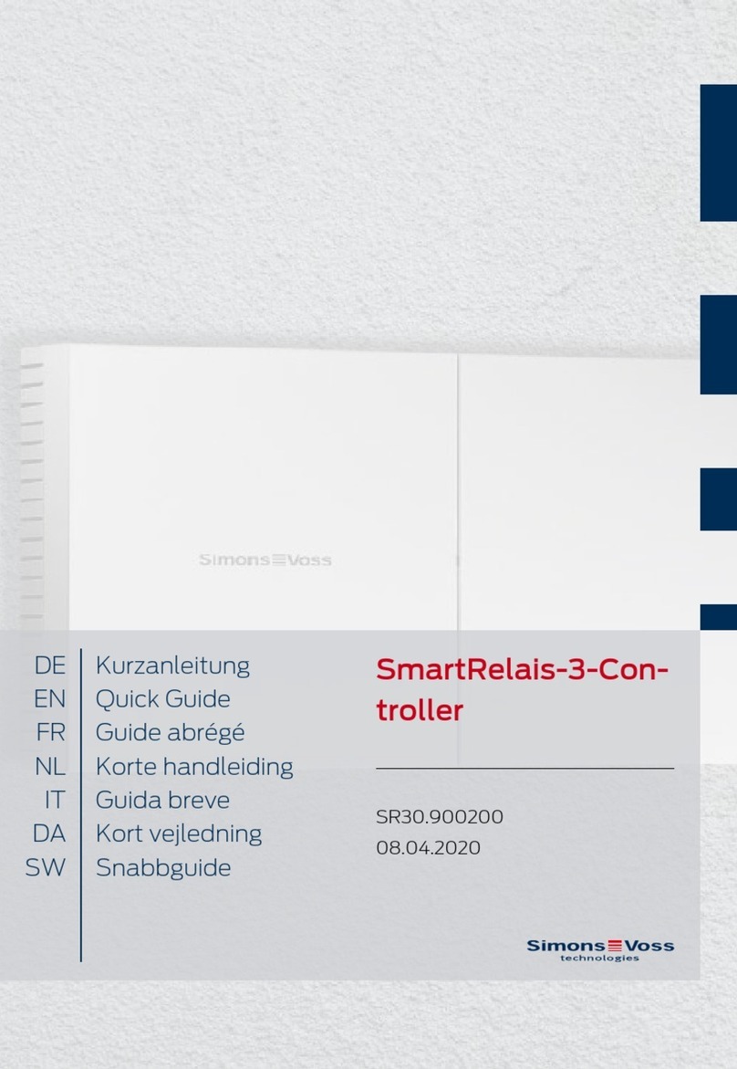 Simons Voss Technologies SmartRelais-3-Controller User manual Simons Voss Technologies SmartRelais-3-Controller User manual