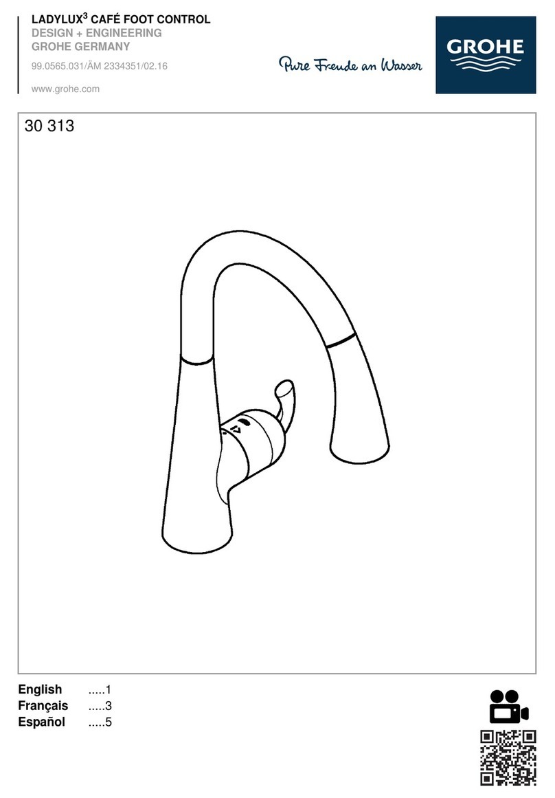 Grohe LADYLUX 3 CAFE FOOT CONTROL 30 313 User manual